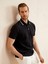 Erkek Siyah Slim Fit Pamuklu Polo Yaka Basic Tişört 1