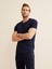 Bisiklet Yaka Slim Fit Modal Basic Tişört 4