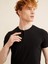 Patlı Yaka Slim Fit Modal Basic Tişört 1