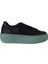 Siyah Yeşil Deri Kadın Sneakers 01WV5507 2