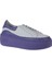 Mor Beyaz Deri Kadın Sneakers 01WV5503 3