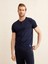 Patlı Yaka Slim Fit Modal Basic Tişört 1