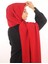 Kırmızı Sima Medine İpeği Şal 2