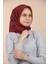 Bordo Levidor Düz Twill Ipek Eşarp 2