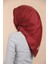 Bordo Levidor Düz Twill Ipek Eşarp 3