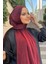 Bordo Harem Scarf Işıltı Şal 2