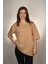 Camel Basic Oversize Unisex Tişört 1
