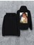 Kedi Özel Tasarım Baskılı Kapşonlu Unisex Sweatshirt 1