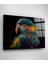 Colorful Feathered Bird Cam Tablo, Dekoratif Cam Tablo 2