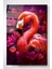 Pembe Flamingo Cam Tablo, Dekoratif Cam Tablo 1