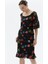 Kalp Yaka Büyük Puantiye Desen Elbise 4