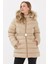 Beli Lastikli Kapüşonu Kürklü Mont 2