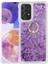Samsung Galaxy A23 Kılıf Yüzük Standlı Sıvılı Simli Pullu Renkli Desenli Silikon Kapak 1