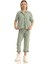 Pamuk Penye Pijama Takımı - Yeşil 4