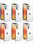 Apple iPhone 12 Kılıf Kamera Korumalı Şeffaf Arka Yüzey Renkli Çerçeveli Kapak 3