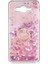 Samsung Galaxy J7 Kılıf Yüzük Standlı Sıvılı Simli Pullu Renkli Desenli Silikon Kapak 2
