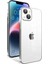 Apple iPhone 14 Plus Kılıf Kamera Korumalı Şeffaf Arka Yüzey Renkli Çerçeveli Kapak 1