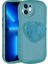 Apple iPhone 12 Kılıf Kamera Korumalı Kalp Desen Pop Soketli Renkli Tam Koruma Kapak 1