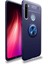 Xiaomi Redmi Note 8 Kılıf Yüzüklü Standlı Soft Parmak Izi Bırakmaz+Nano Ekran Koruma 1