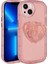 Apple iPhone 13 Kılıf Kamera Korumalı Kalp Desen Pop Soketli Renkli Tam Koruma Kapak 1
