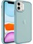 Apple iPhone 11 Kılıf Buzlu Arka Yüzey Pastel Renk Krom Kamera ve Tuş Korumalı Kapak 1