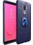 Samsung Galaxy J8 Kılıf Yüzüklü Standlı Soft Parmak Izi Bırakmaz+Nano Ekran Koruma 1