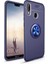 Huawei P Smart 2019 Kılıf Yüzüklü Standlı Soft Parmak Izi Bırakmaz+Nano Ekran Koruma 1