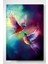 Colorful Hummingbird Cam Tablo Dekoratif Cam Tablo 1