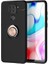 Xiaomi Redmi Note 9 Kılıf Yüzüklü Standlı Soft Parmak Izi Bırakmaz+Nano Ekran Koruma 1