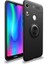 Huawei Y6 2019 Kılıf Yüzüklü Standlı Soft Parmak Izi Bırakmaz+Nano Ekran Koruma 1