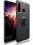 Huawei Y6P Kılıf Yüzüklü Standlı Soft Parmak Izi Bırakmaz+Nano Ekran Koruma 1
