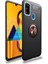 Samsung Galaxy M30S Kılıf Yüzüklü Standlı Soft Parmak Izi Bırakmaz Kapak 1