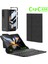 Samsung Galaxy Z Fold 2 Kılıf Standlı Bluetooth Klavyeli Foldable Magnet Stand Keyboard Set Kılıf 1