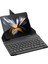 Samsung Galaxy Z Fold 4 Kılıf Standlı Bluetooth Klavyeli Foldable Magnet Stand Keyboard Set Kılıf 5