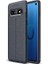 Galaxy S10E Kılıf Deri Görünümlü Tam Koruma Orjinal Silikon 1