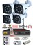 - 4 Kameralı 5mp Sony Lensli 1080P Fullhd Gece Renkli Kamera Seti - Su Geçirmez - Cepten İzle 1