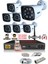 - 7 Kameralı 5mp Sony Lensli 1080P Fullhd Gece Renkli Full Kamera Seti - Su Geçirmez - Cepten İzle 1