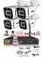 - 4 Kameralı 5mp Sony Lensli 1080P Fullhd Gece Renkli Full Kamera Seti - Su Geçirmez - Cepten İzle 1