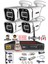 - 4 Kameralı 5mp Sony Lensli 1080P Fullhd Gece Renkli Full Kamera Seti - Su Geçirmez - Cepten İzle 1