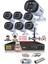 7 Kameralı 5 mp Lensli 1080P Full HD Gece Renkli Full Kamera Seti - Su Geçirmez - Cepten Izle 1