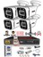 - 4 Kameralı 5mp Sony Lensli 1080P Fullhd Gece Renkli Full Kamera Seti - Su Geçirmez - Cepten İzle 1