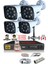 - 4 Kameralı 5mp Sony Lensli 1080P Fullhd Gece Renkli Full Kamera Seti - Su Geçirmez - Cepten İzle 1
