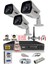 - 3 Kameralı 5 Mp Sony Lensli 1080P Full HD Güvenlik Kamerası Sistemi - Cepten İzle - 250 Dış 1
