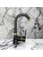 Msy Gold Siyah Lavabo Bataryası Siyah Gold Lavabo Musluk Lavabo Dekor Banyo Lavabo Bataryası 1