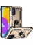 Samsung Galaxy M52 Kılıf Standlı Magnet Mıknatıslı Yüzük Armored Zırhlı Kapak 2