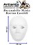 Maske Boyama 19X24 cm 10 Adet Boyanabilir Maske Karton Lastikli Insan Yüzü Suratı Okul Sınıf Etkinlikleri Hobi 3