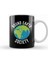 Round Earth Society Flat Earth Kupa Bardak Porselen 1