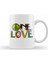 Peace Barış Simge One Love Rasta 01 Kupa Bardak Porselen 1