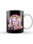 Cute Hail Satan Cat Rainbow Kitty Heavy Metal Kupa Bardak Porselen 1