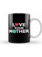 Love Your Mother Earth Hipster Hippie Eco Friendly Kupa Bardak Porselen 1